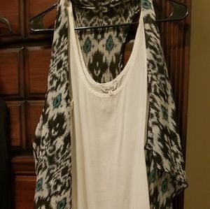 2 piece tank sleeveless long cover